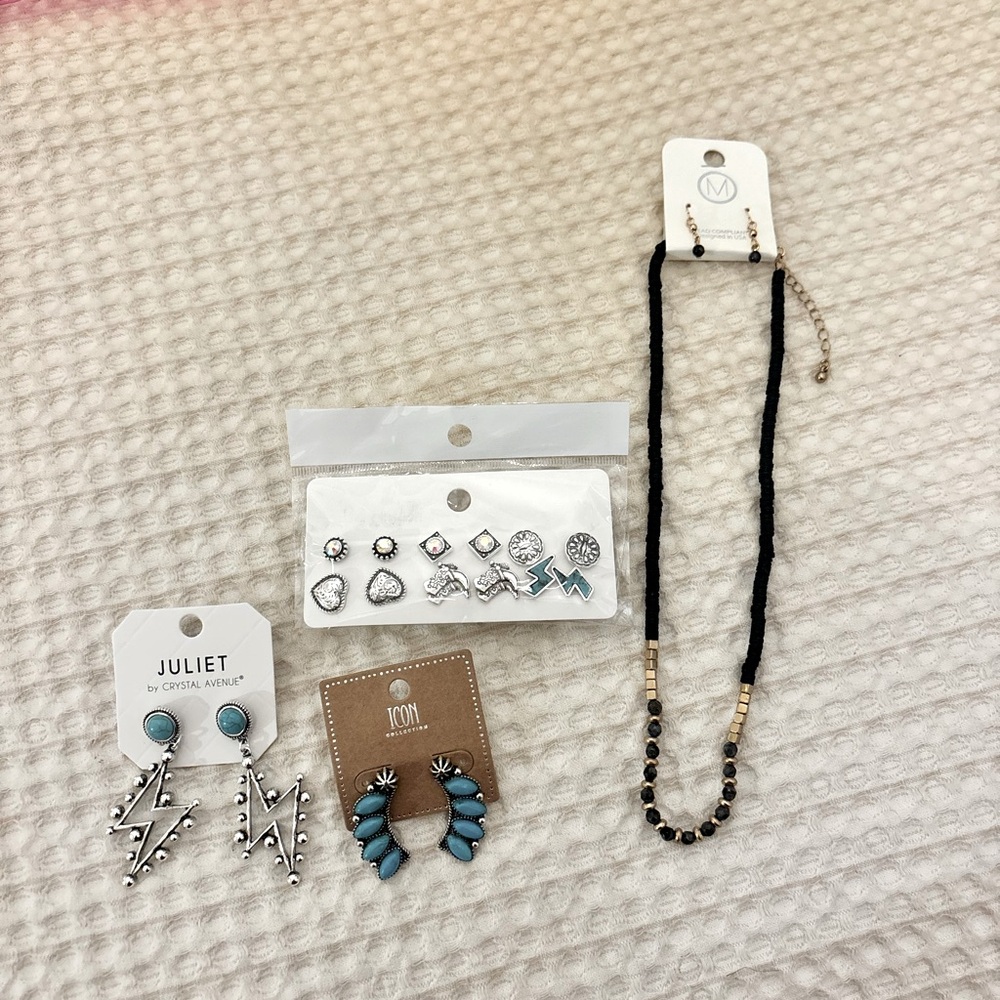 ♠️🃏WESTERN JEWELRY SET ⚡️💙